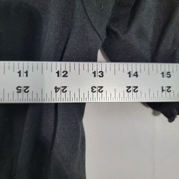 French Connection Black Jumpsuit Front Cross V Neck Short Sleeves Size 2 - Picture 7 of 9